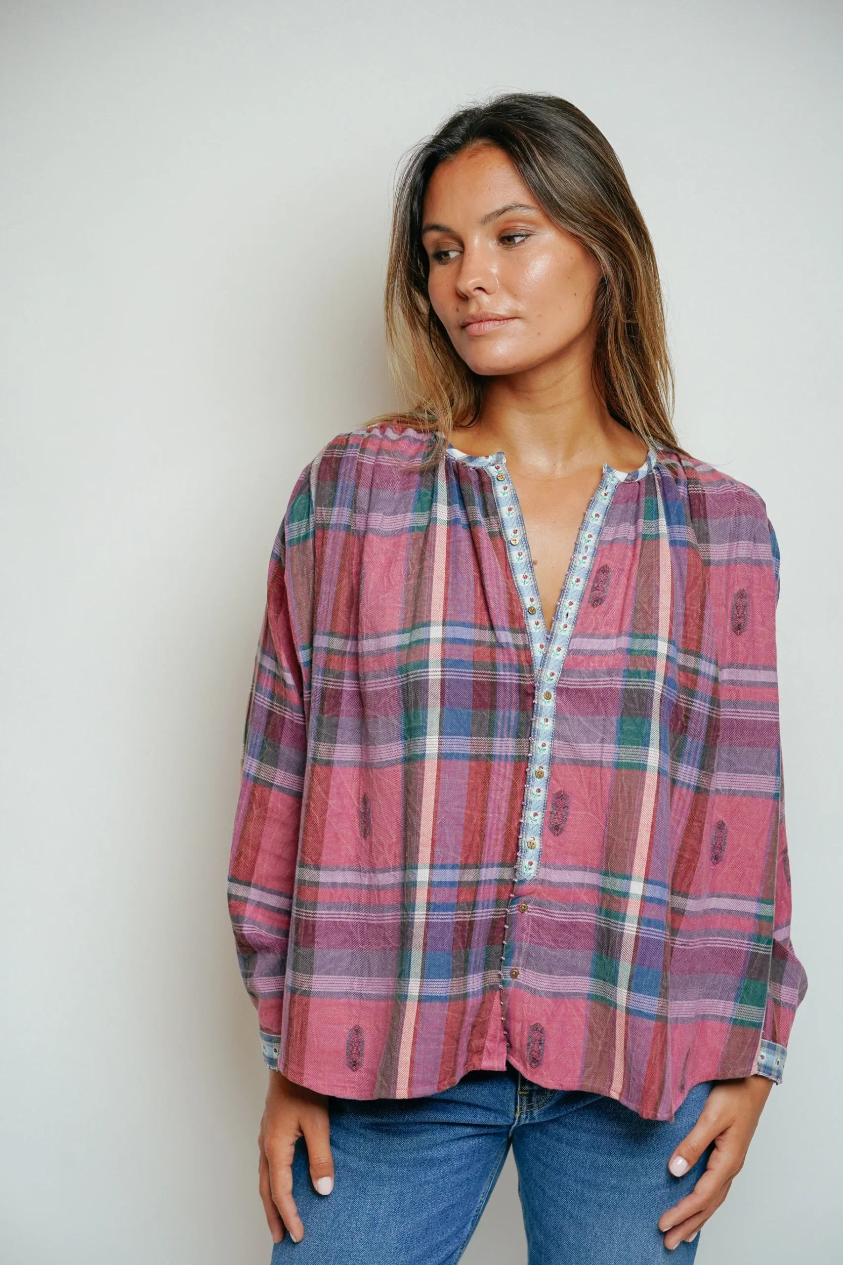 L'ÎLE BLEUE - Blouse Lily Purple – Image 7