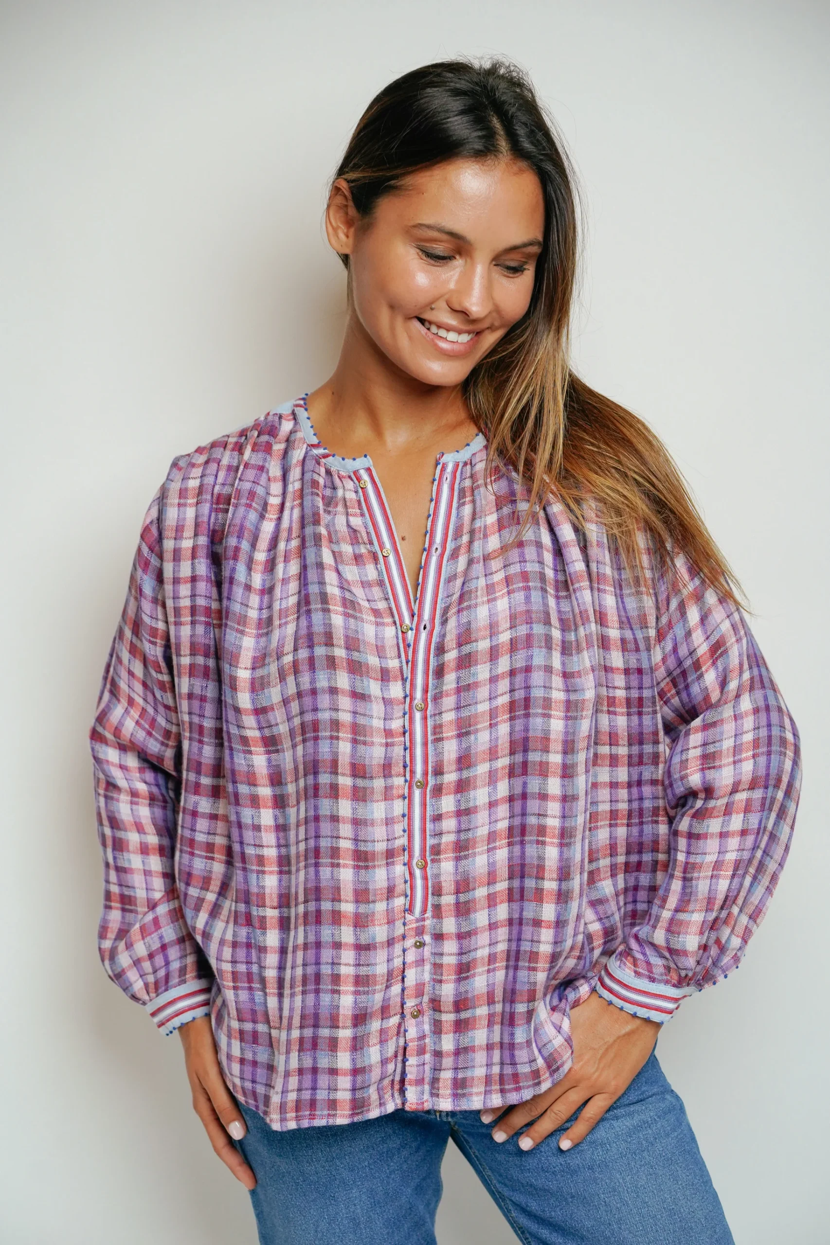 L'ÎLE BLEUE - Blouse Lily Gaze – Image 2