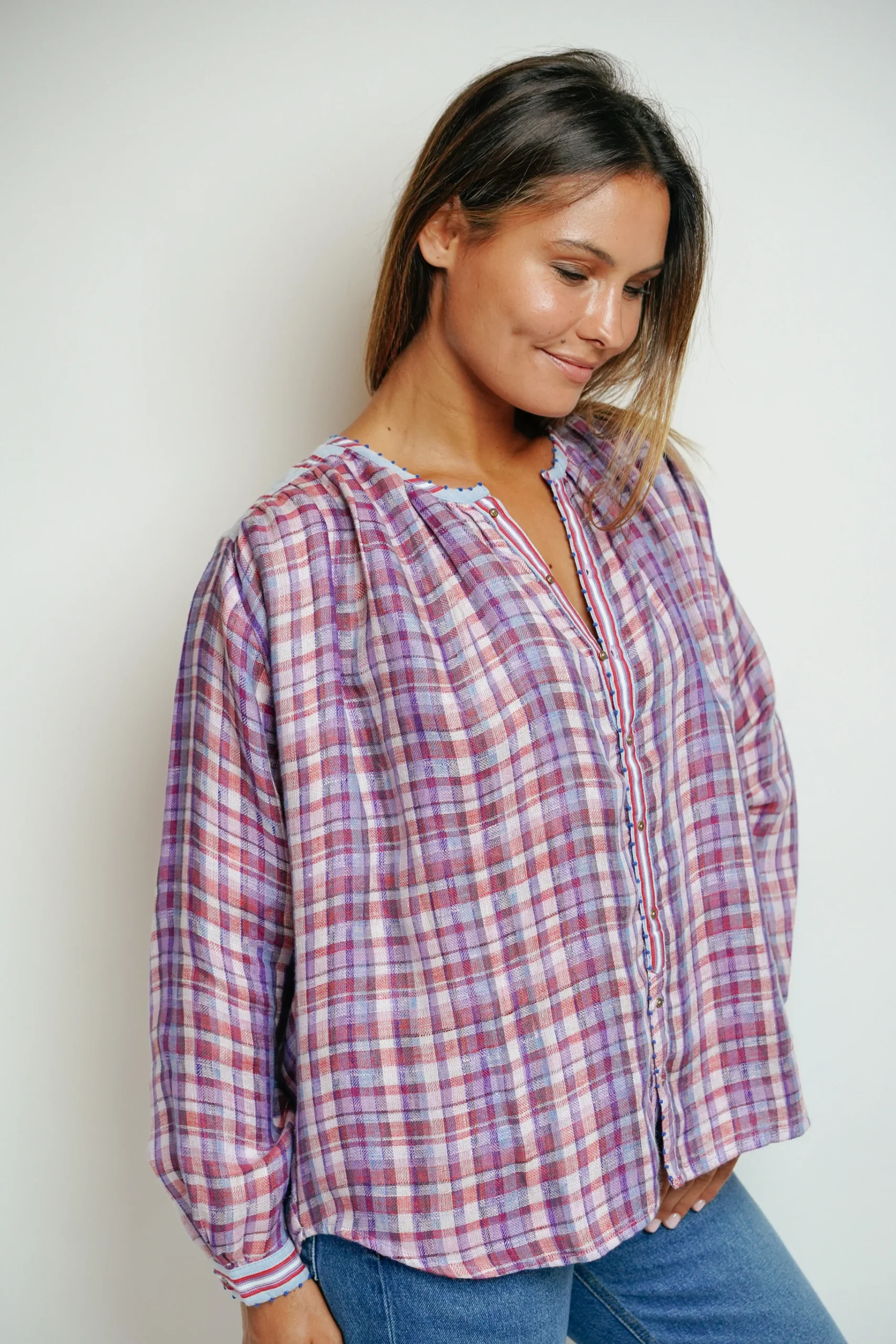 L'ÎLE BLEUE - Blouse Lily Gaze – Image 4