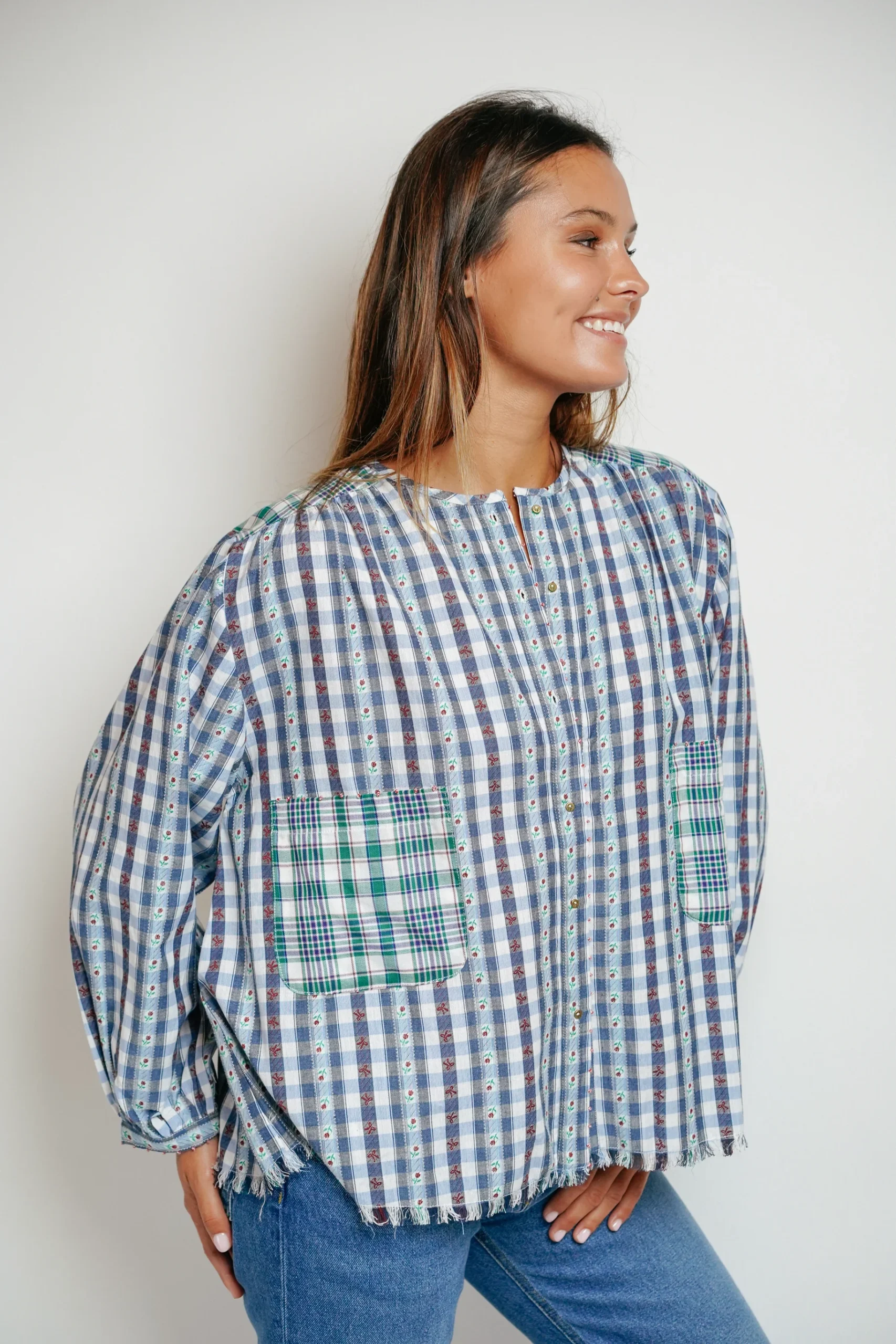 L'ÎLE BLEUE - Blouse Kamini Fleurs – Image 6