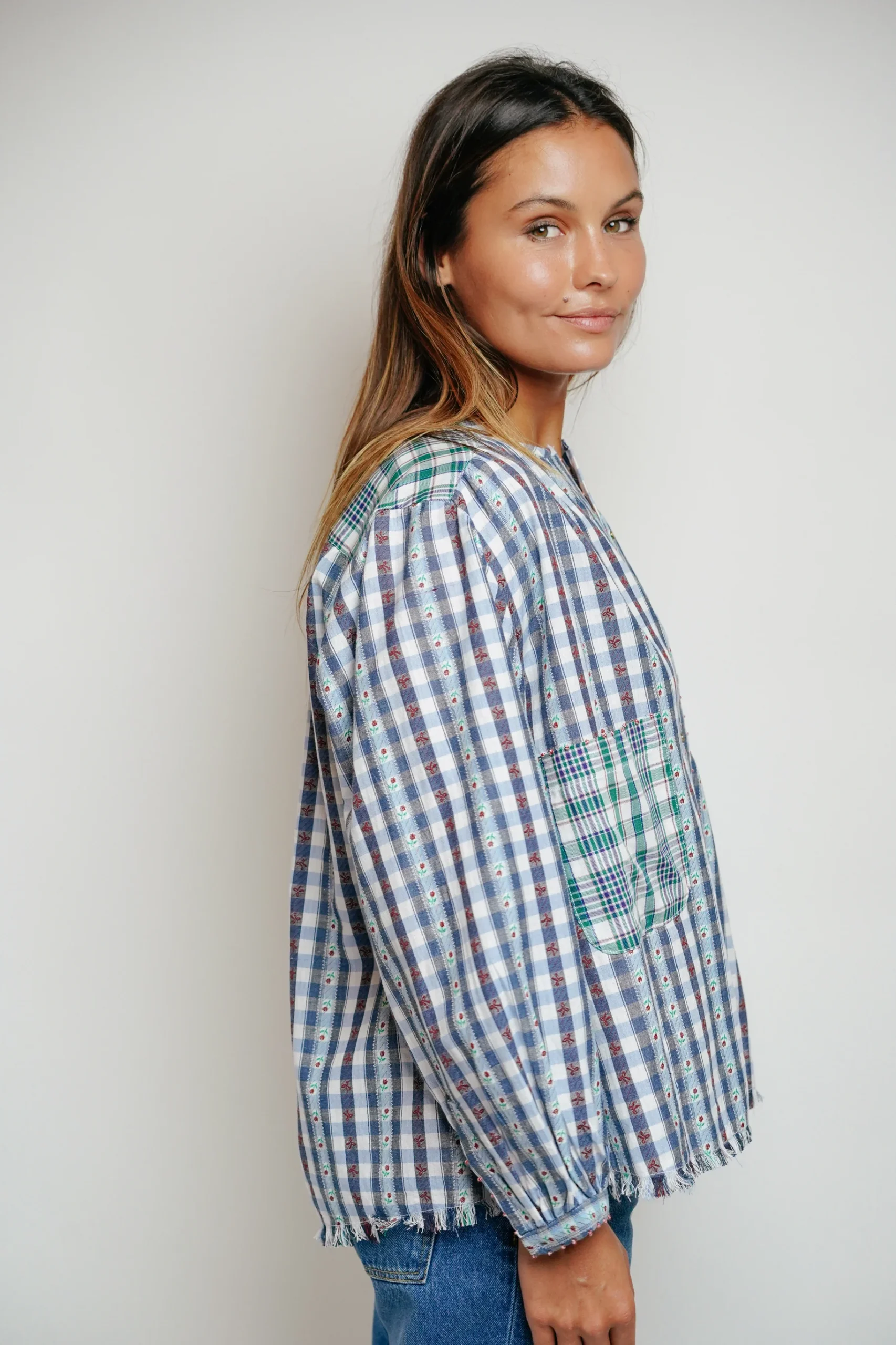 L'ÎLE BLEUE - Blouse Kamini Fleurs – Image 7