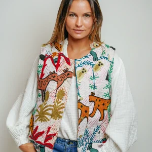 L'ÃŽLE BLEUE - Gilet Annie Animal