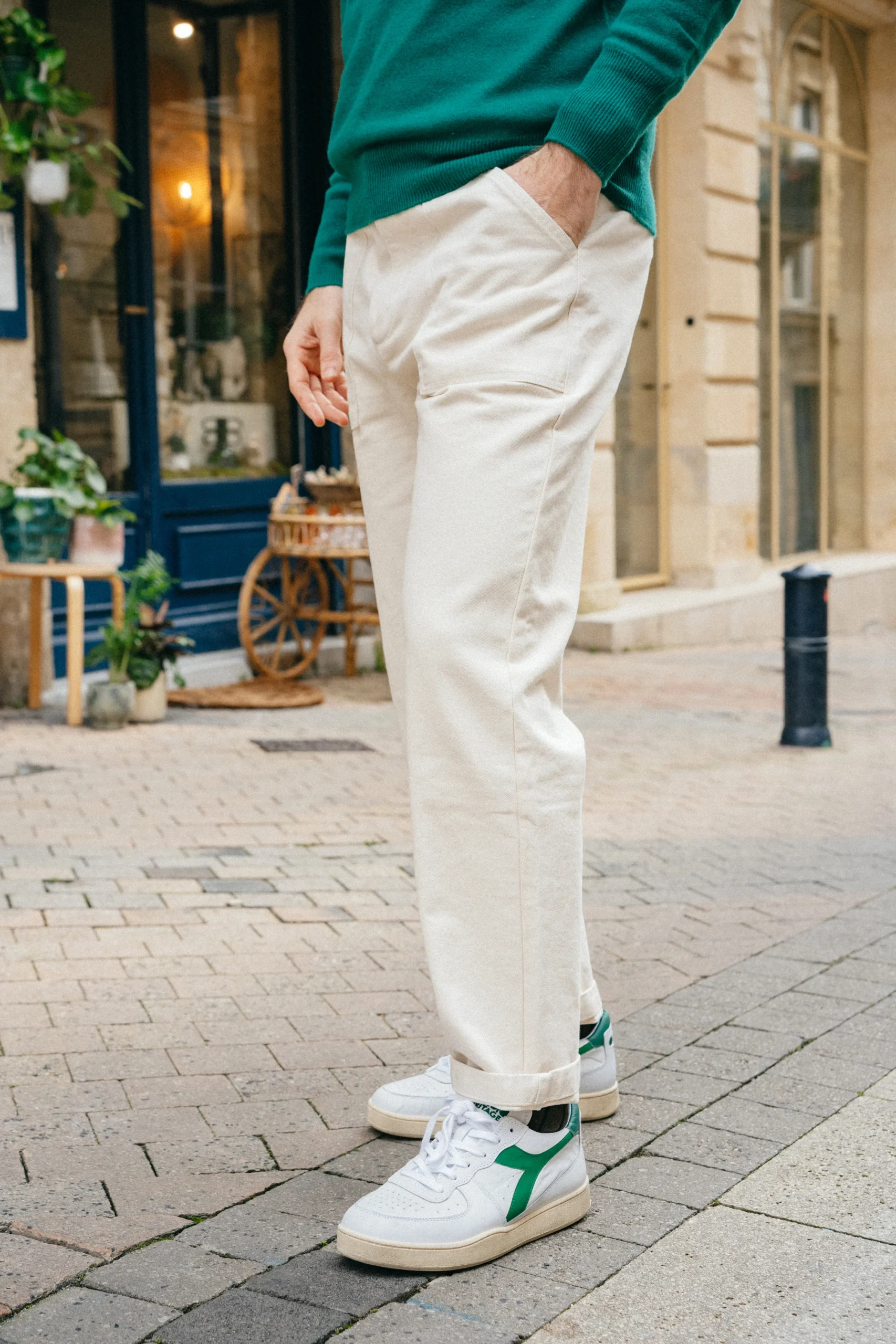 DIADORA - Mi Basket Low Used Men Size – Image 3