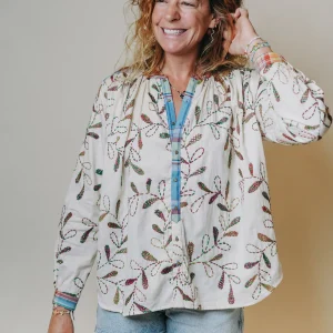 L'ÃŽLE BLEUE - Blouse Lily Flower