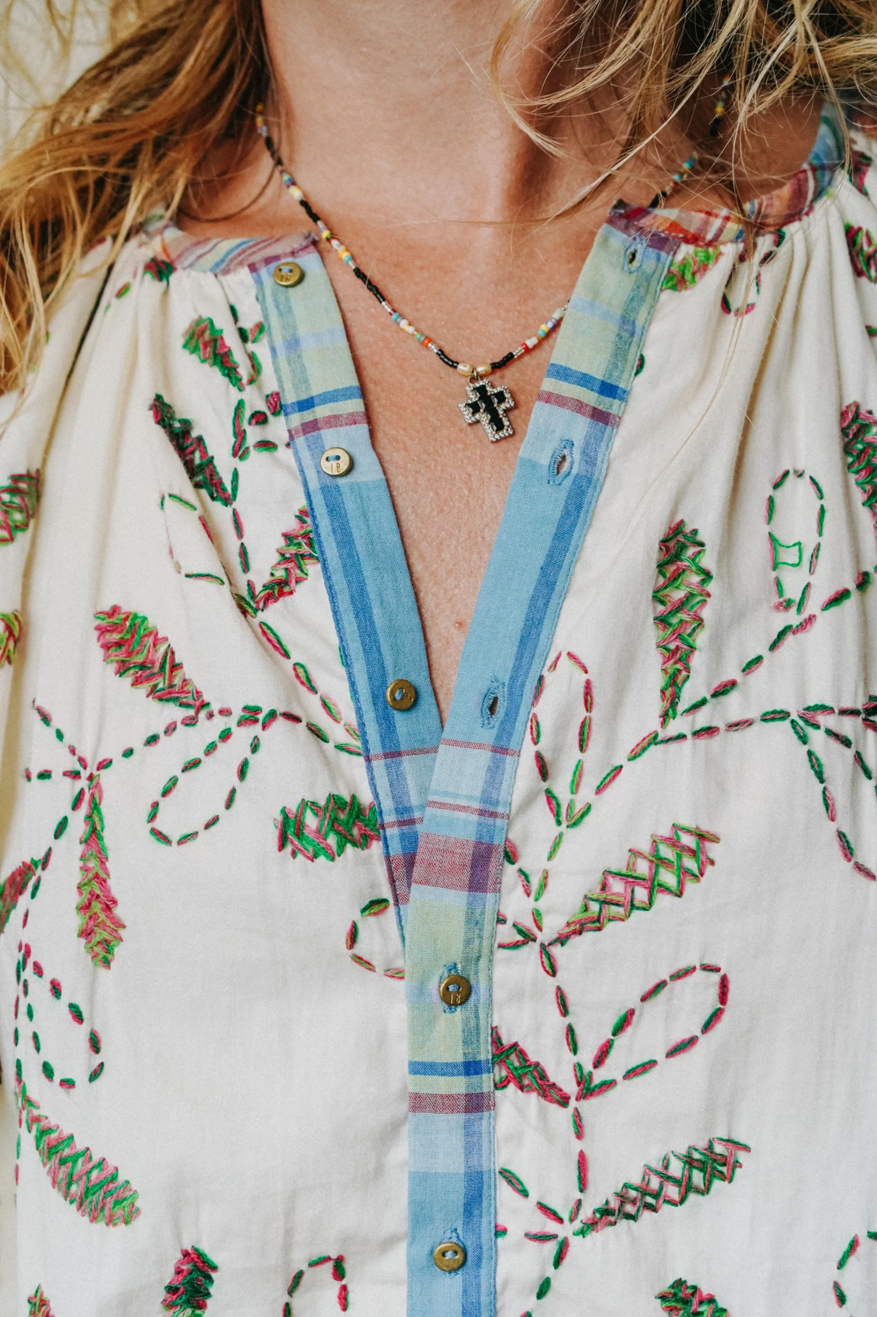 L'ÎLE BLEUE - Blouse Lily Flower – Image 5