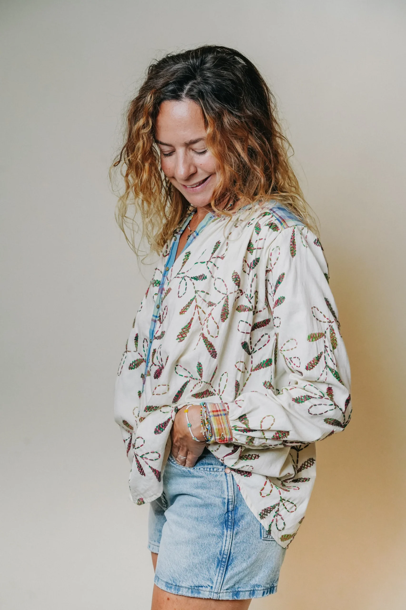 L'ÎLE BLEUE - Blouse Lily Flower – Image 6