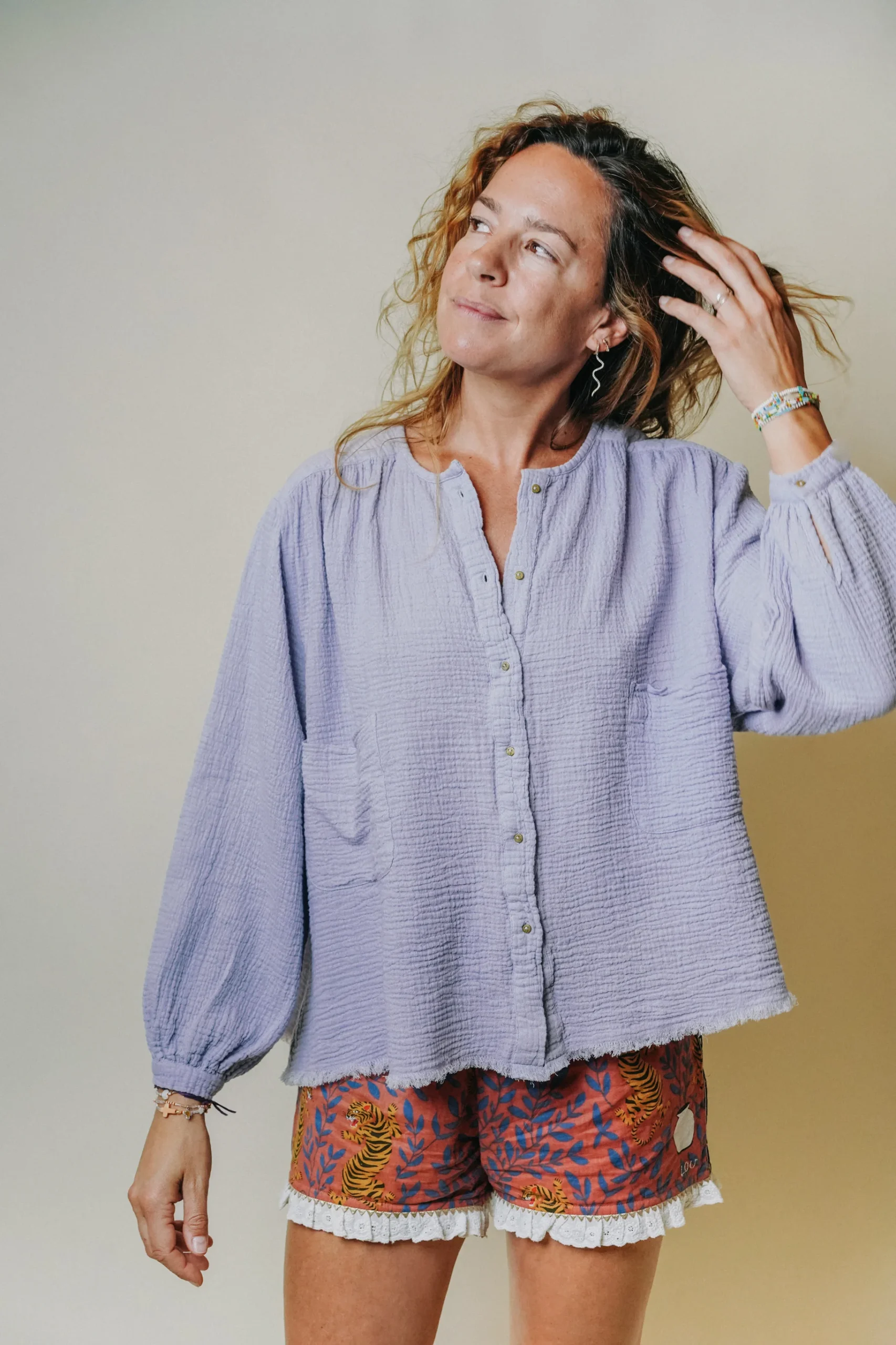L'ÎLE BLEUE - Blouse Kamini Lila – Image 2