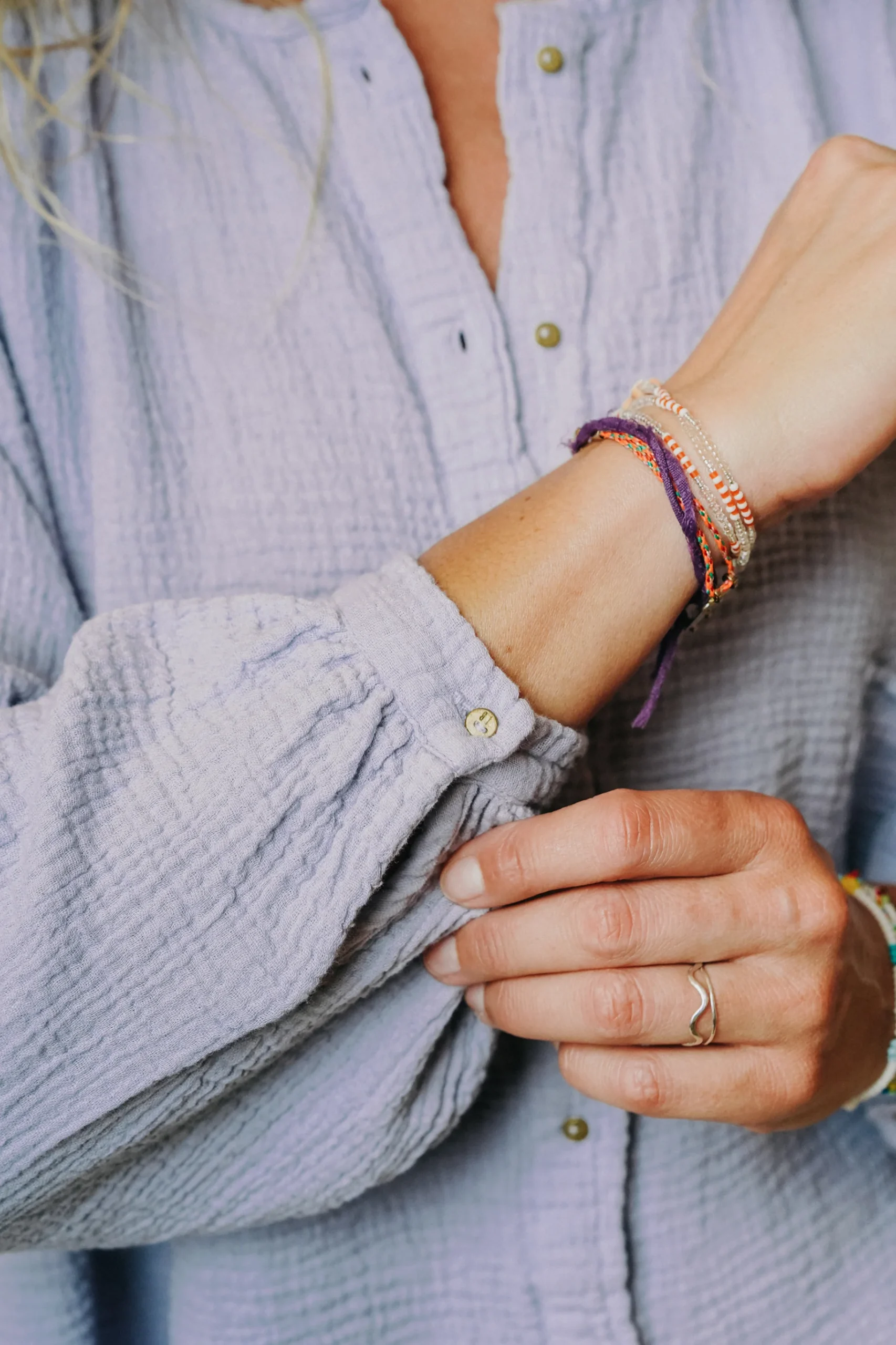 L'ÎLE BLEUE - Blouse Kamini Lila – Image 3