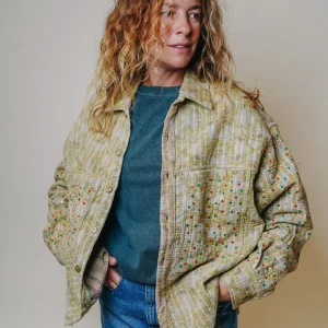 L'ÎLE BLEUE - Veste Kantha Sequins 1