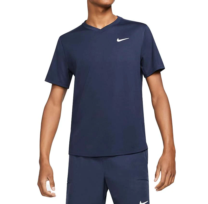 Haut Court Dri-Fit Victory (Homme) - Obsidienne/Obsidienne/Blanc