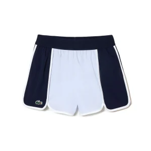 Short Lacoste Ultra-Dry Stretch (Femme) - Bleu Phoenix/Bleu Marine