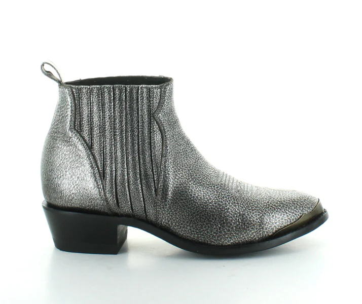 MEXICANA - Kristinne Cowhide Metallo Silver – Image 3