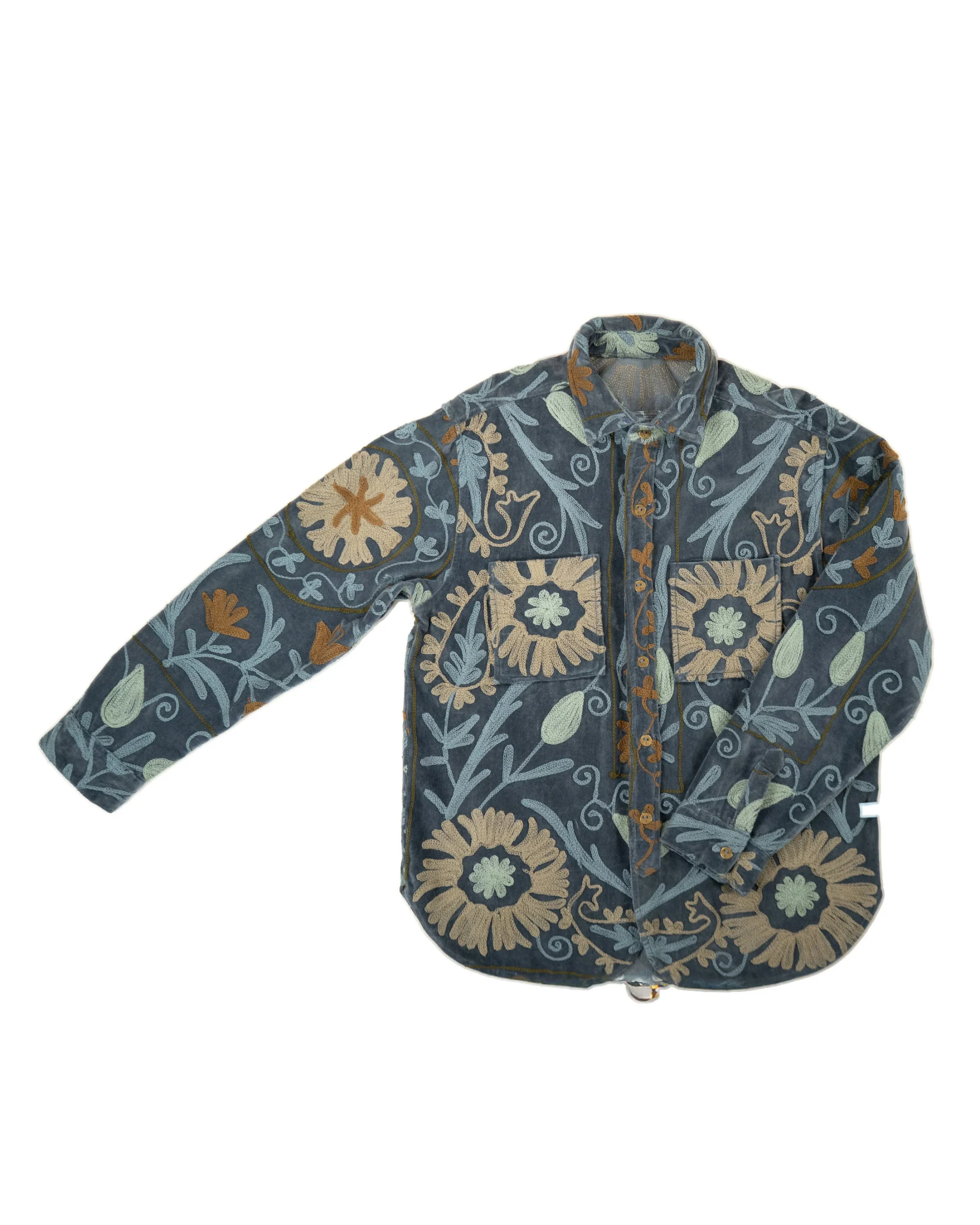 L'ÎLE BLEUE - SURCHEMISE PAUL SUZANI VELOURS – Image 3