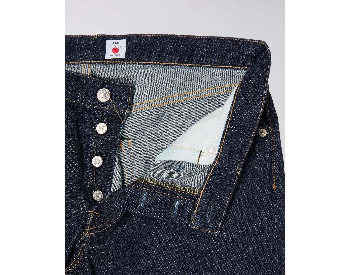 EDWIN - Regular Tapered Jeans Blue Rinsed – Image 4
