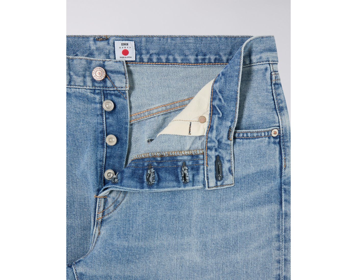 EDWIN - Slim Tapered Kaihara Blue Light Used – Image 6