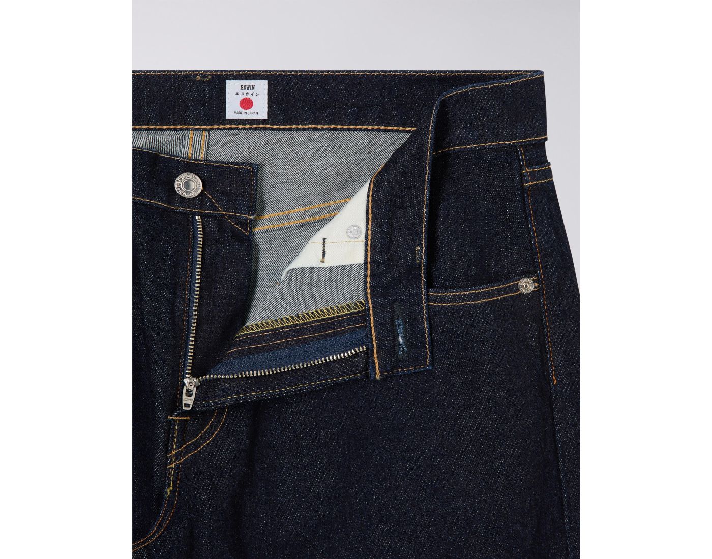 EDWIN - Regular Tapered Kaihara Blue Rinsed – Image 7