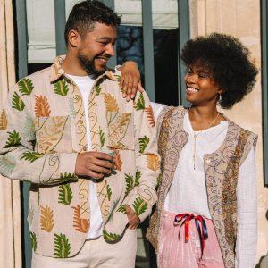 L'ÎLE BLEUE - Gilet Kantha