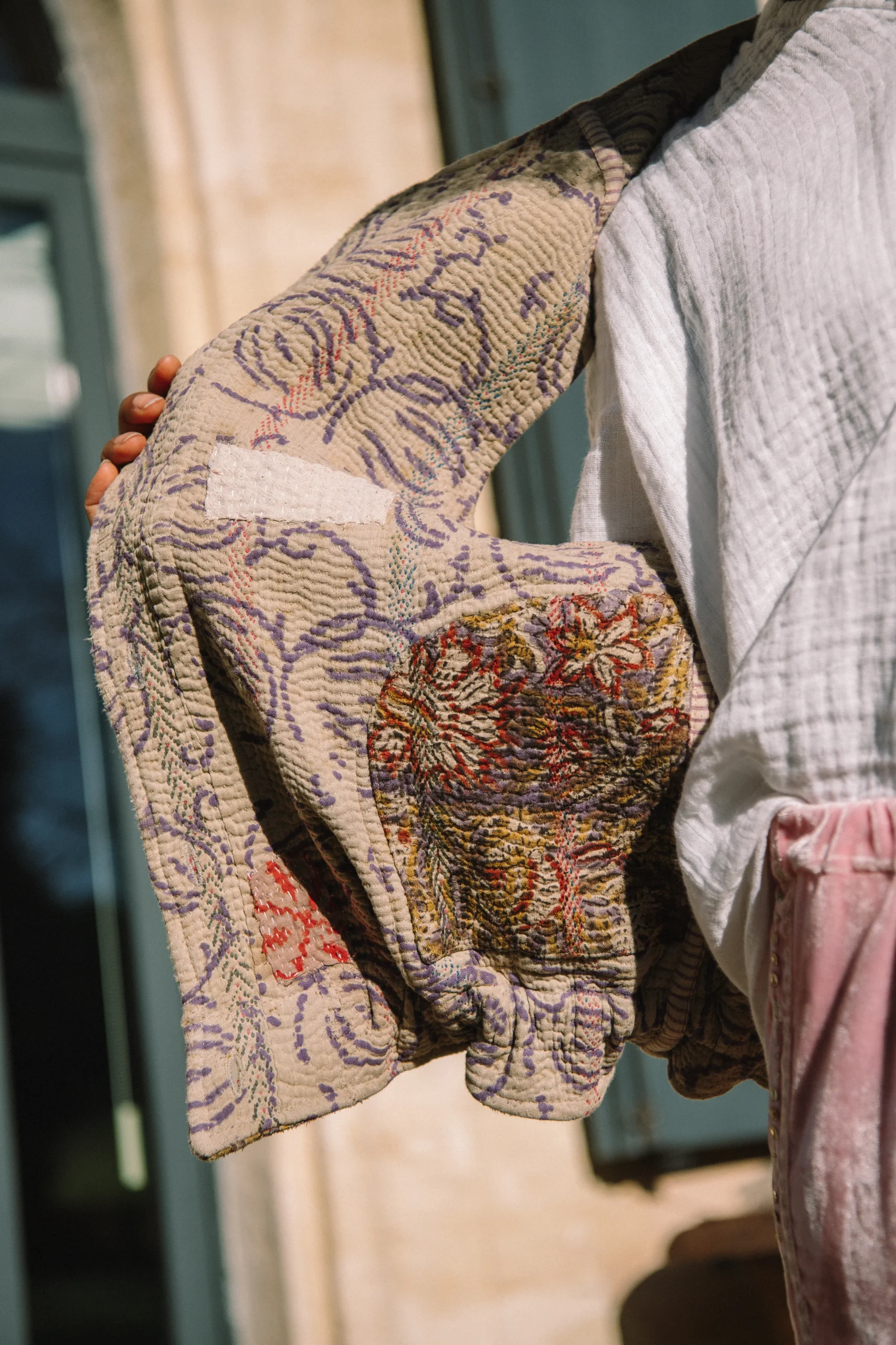 L'ÎLE BLEUE - Gilet Kantha – Image 3