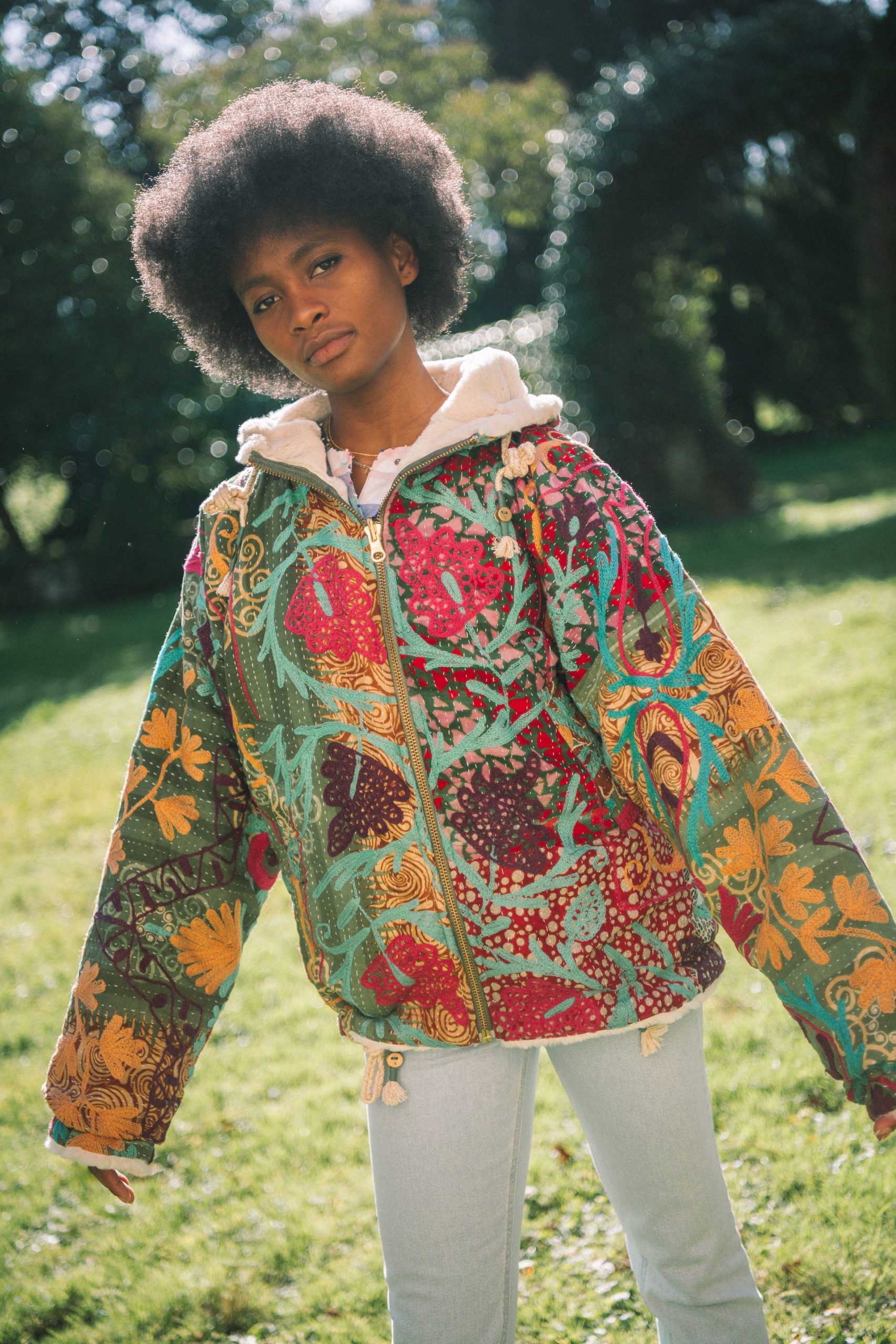 L'ÎLE BLEUE - Manteau Hoodie - Suzani – Image 5