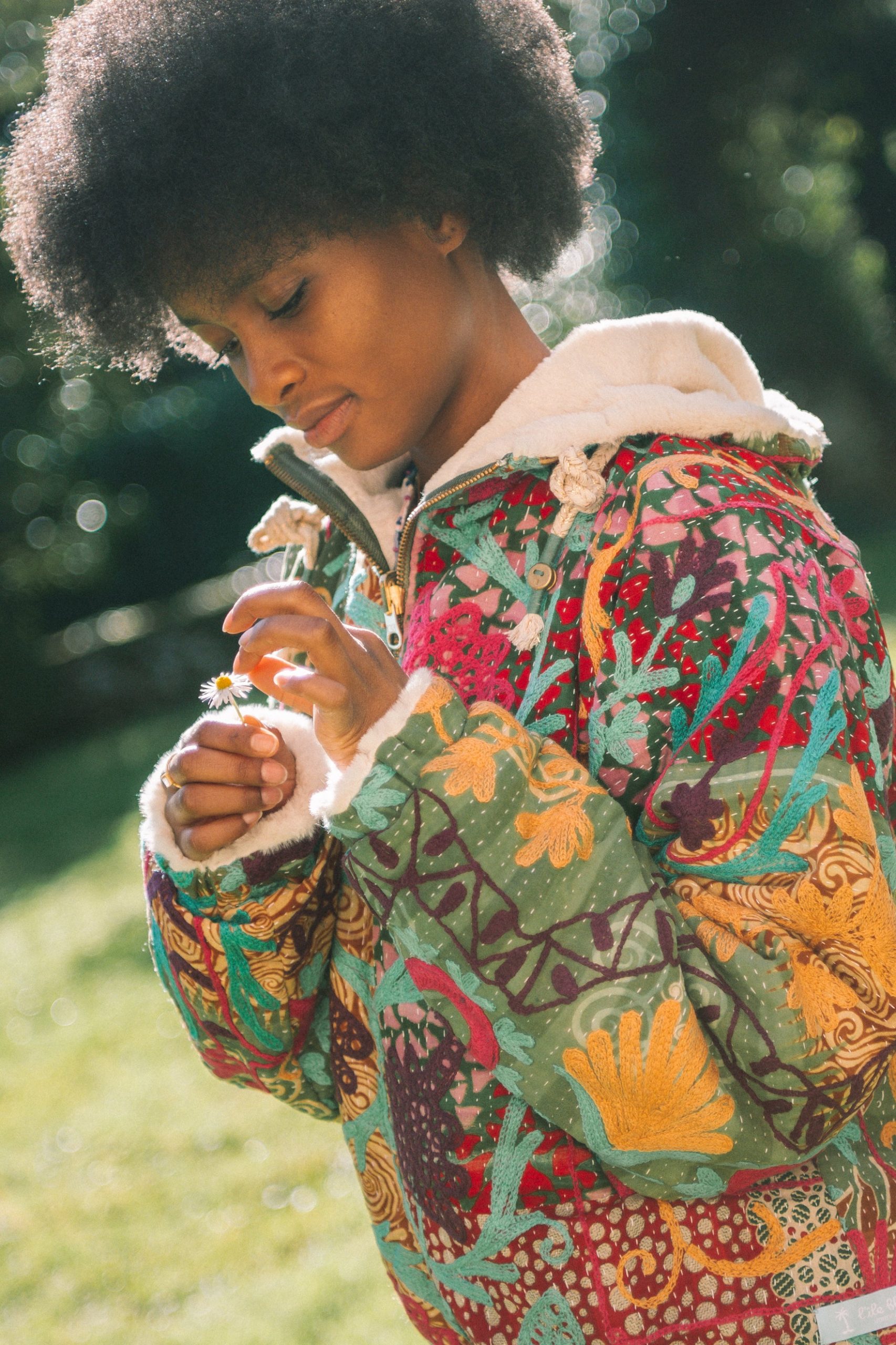 L'ÎLE BLEUE - Manteau Hoodie - Suzani – Image 7