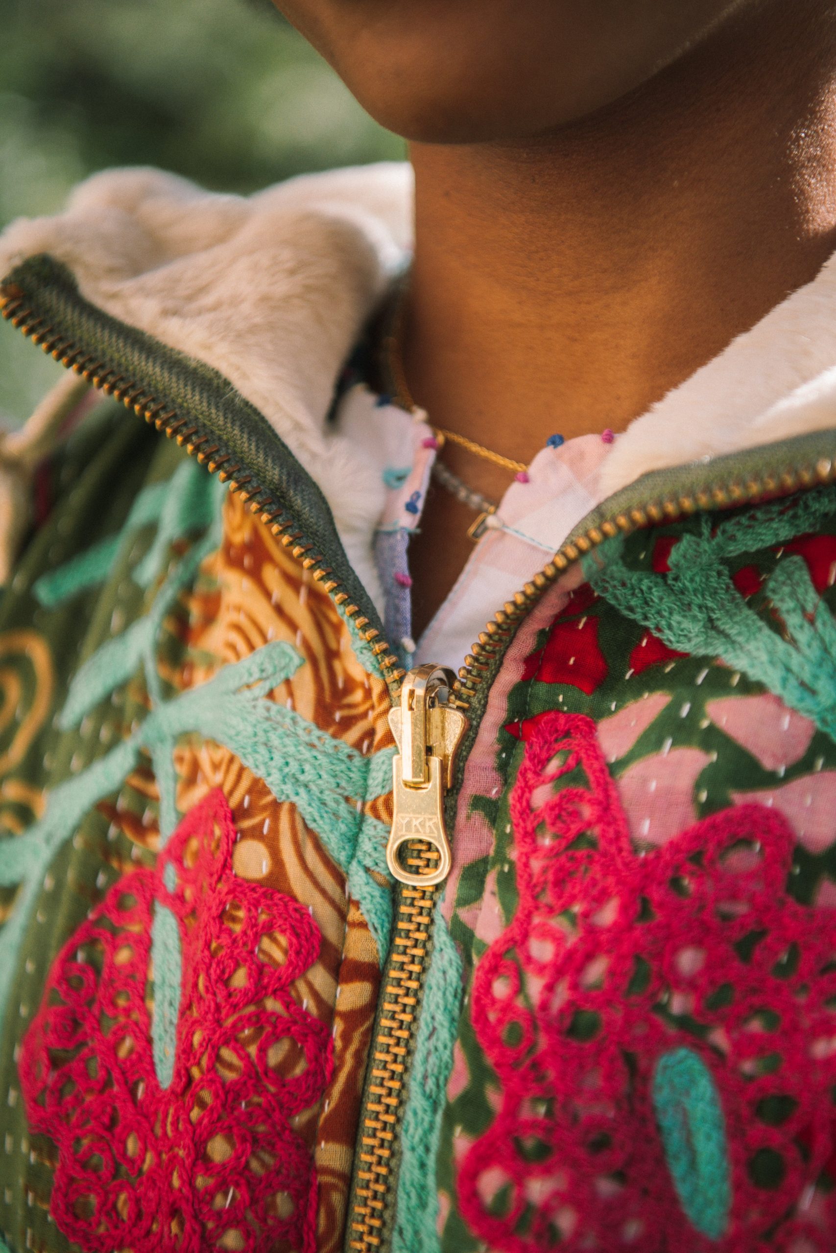 L'ÎLE BLEUE - Manteau Hoodie - Suzani – Image 4