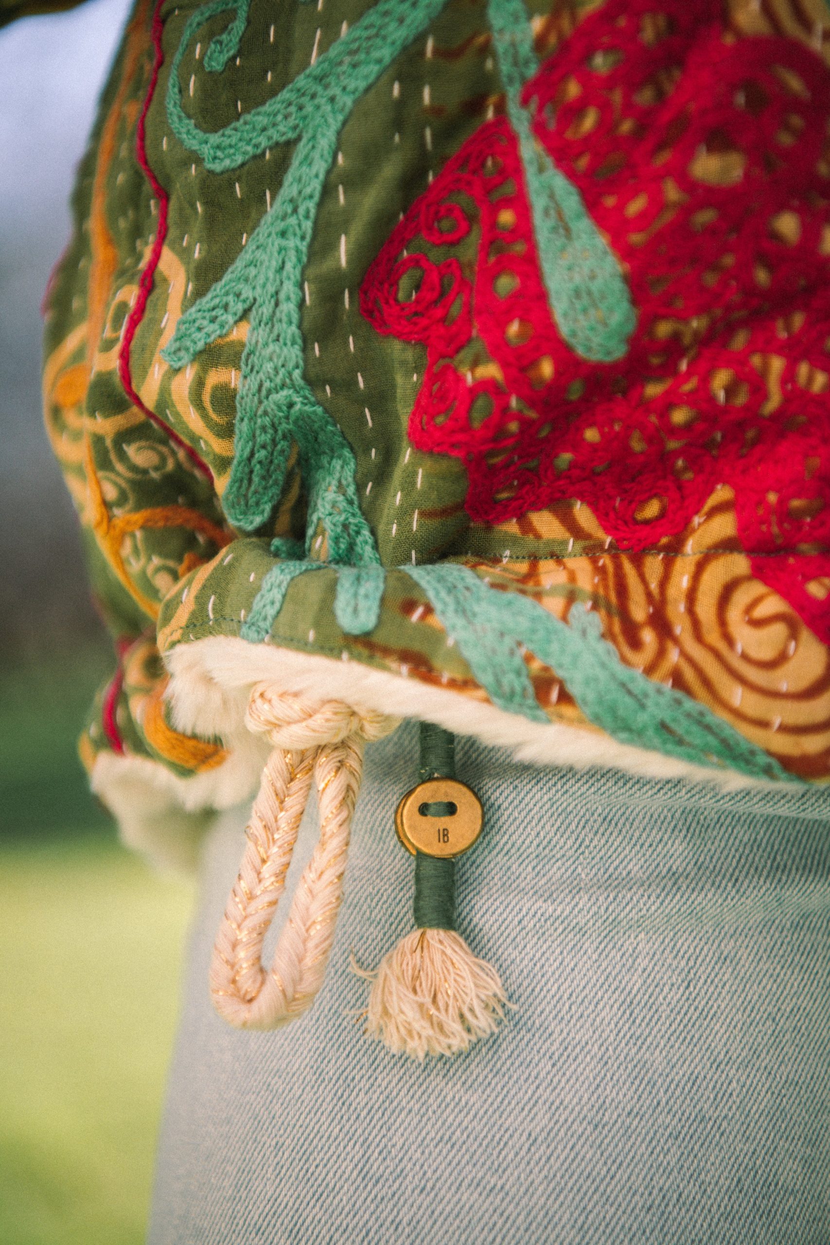 L'ÎLE BLEUE - Manteau Hoodie - Suzani – Image 3