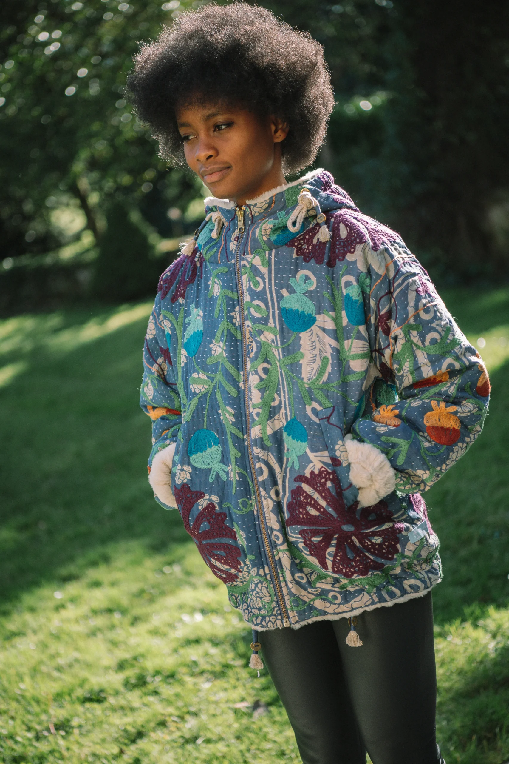 L'ÎLE BLEUE - Manteau Hoodie - Suzani