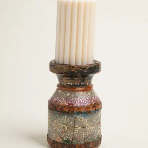 L'ÎLE BLEUE - Bougeoir Acacia Vintage Grey