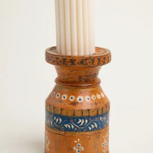 L'ÎLE BLEUE - Bougeoir Acacia Navy Orange