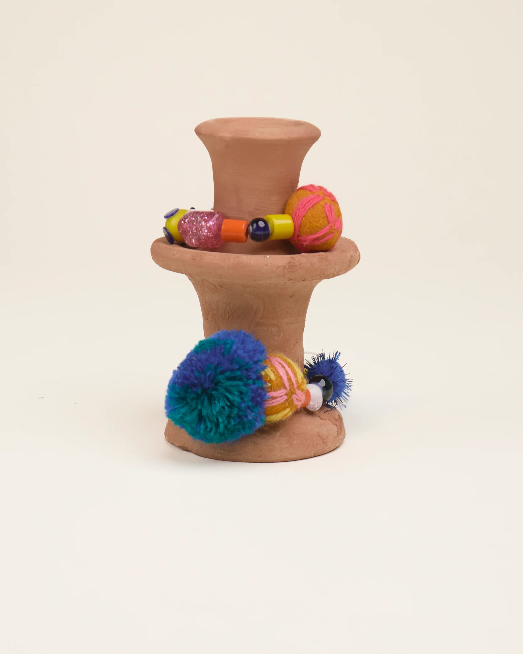 L'ÎLE BLEUE - Bougeoir Terre Cuite XS