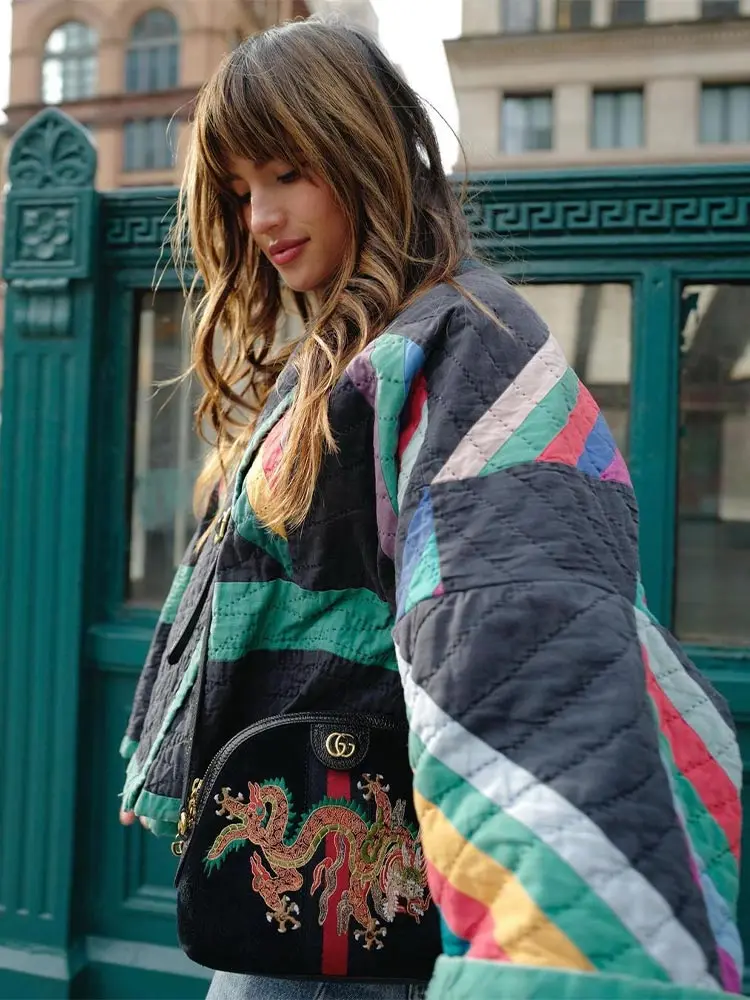 Abigail | Veste matelassée vintage bohème élégante pour femme – Image 3