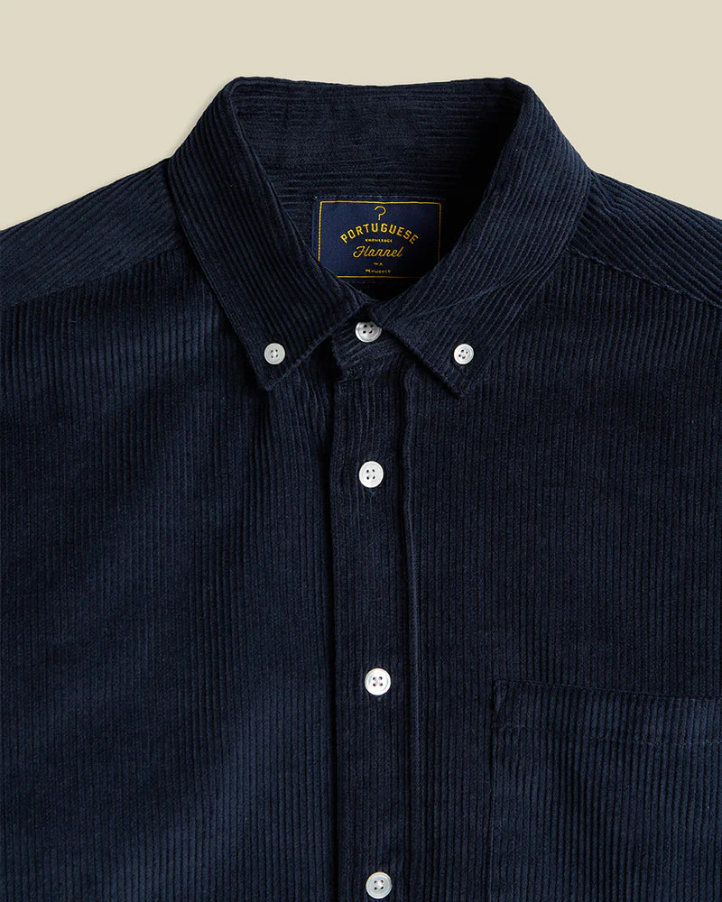 PORTUGUESE FLANNEL - Lobo 2.0 Shirt Navy – Image 3