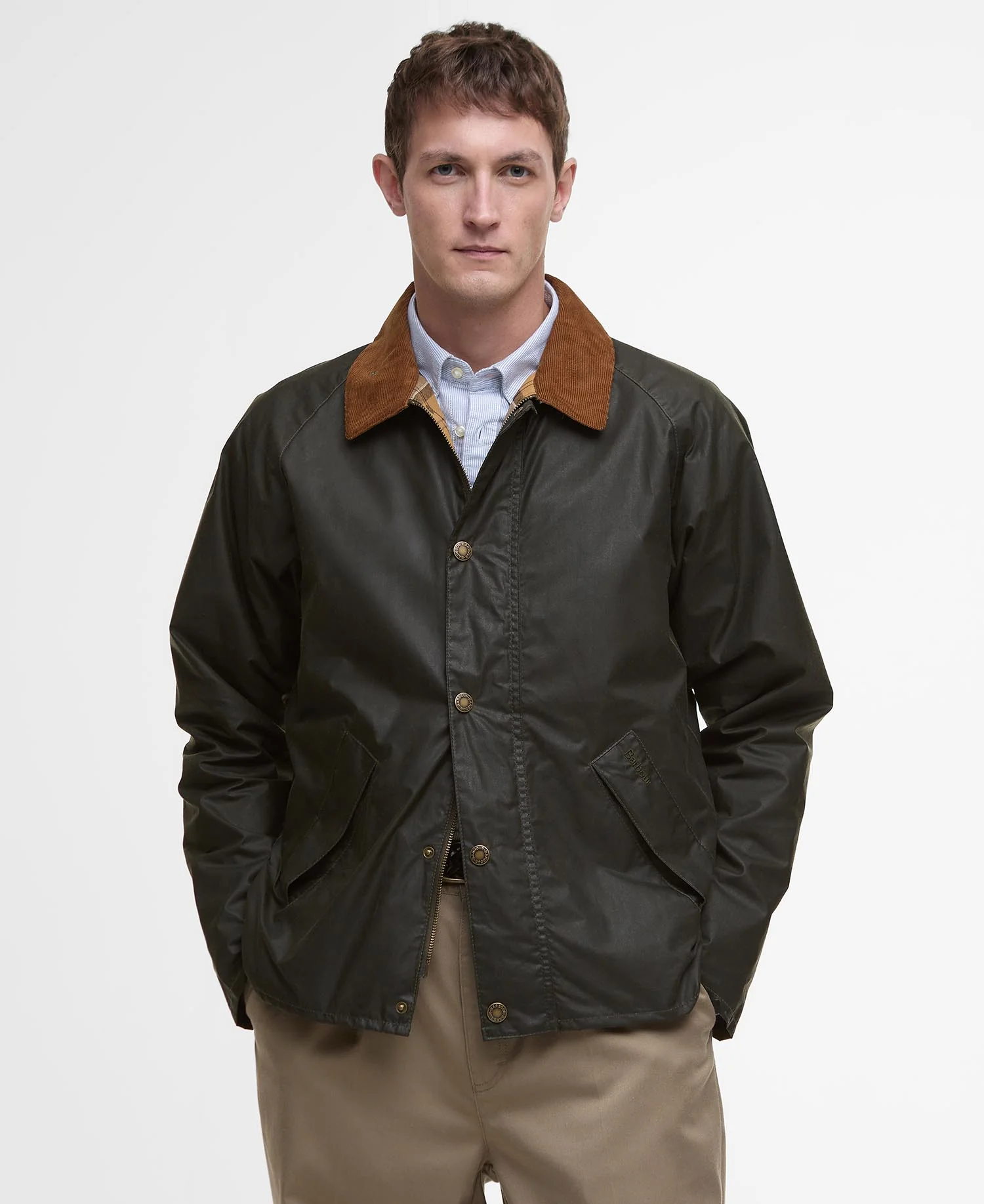 BARBOUR - Tracker Lightweight Wax Jacket – Image 2