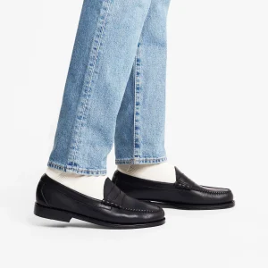 G.H. BASS & CO. - Weejuns Heritage Larson Penny Black Cuir Mat