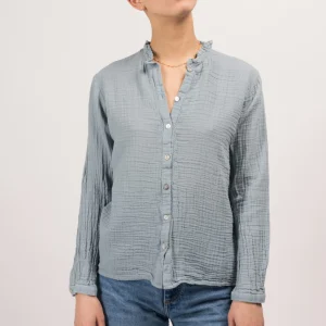 L'ÃŽLE BLEUE - Chemise Pompom