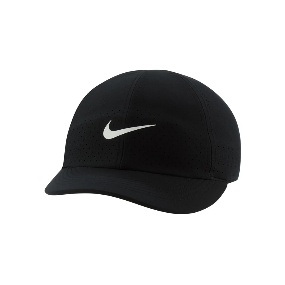 Casquette de tennis Court Advantage (coupe femme) - Noir/Blanc – Image 2