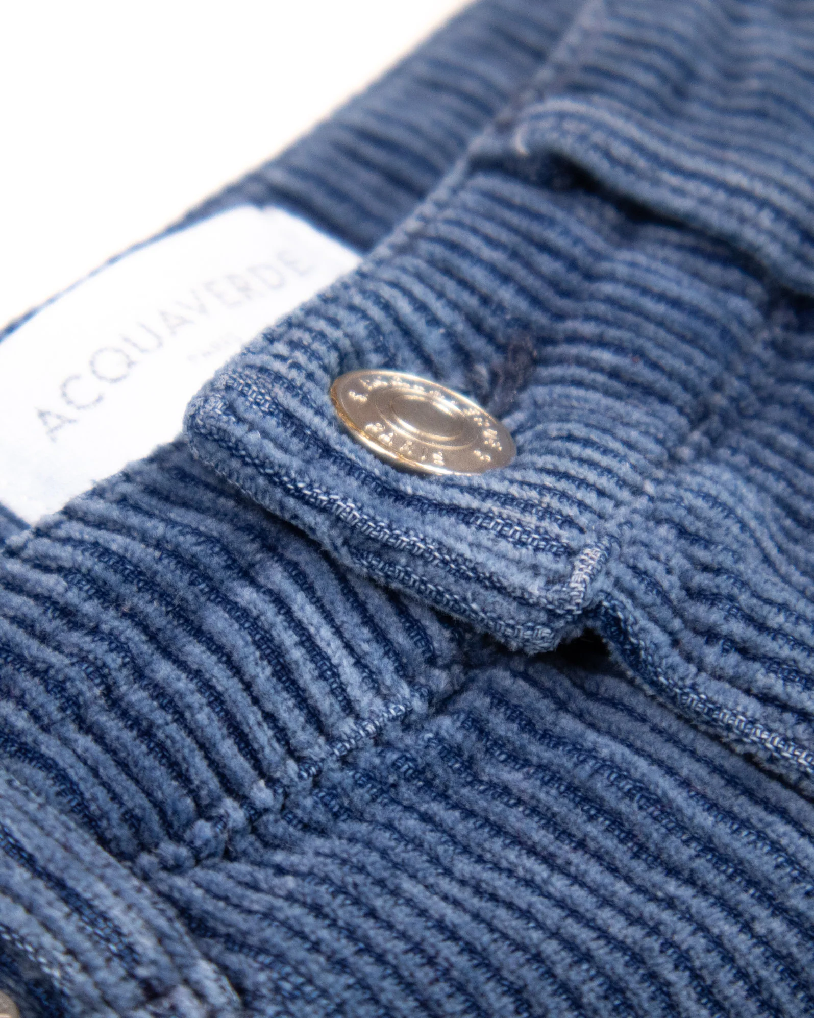 ACQUAVERDE - PANTALON ANOUCK CÔTELÉ COULEUR INDIGO – Image 5