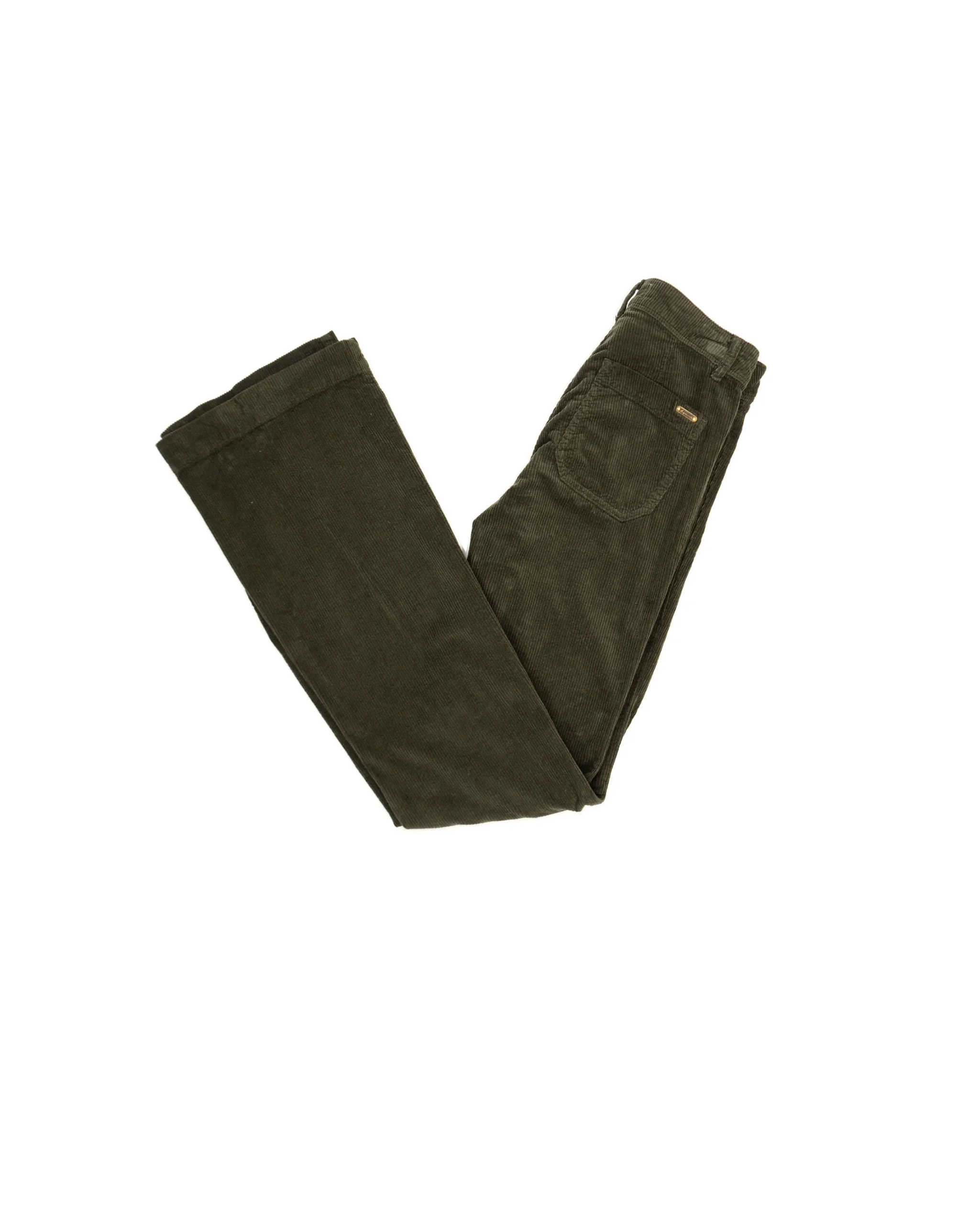 ACQUAVERDE - PANTALON VELOURS CHARLOTTE VERT FORÊT – Image 4