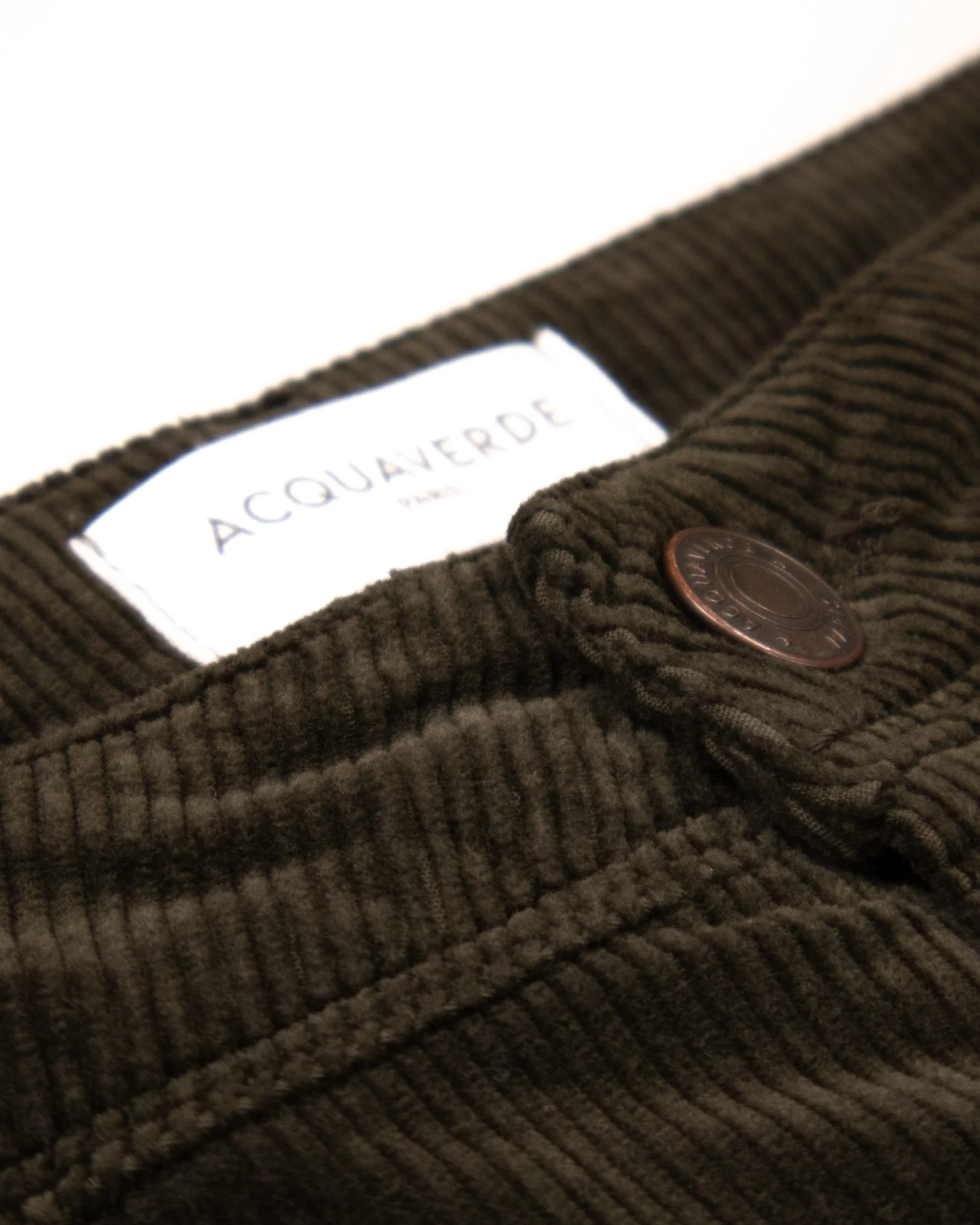 ACQUAVERDE - PANTALON VELOURS CHARLOTTE VERT FORÊT – Image 5