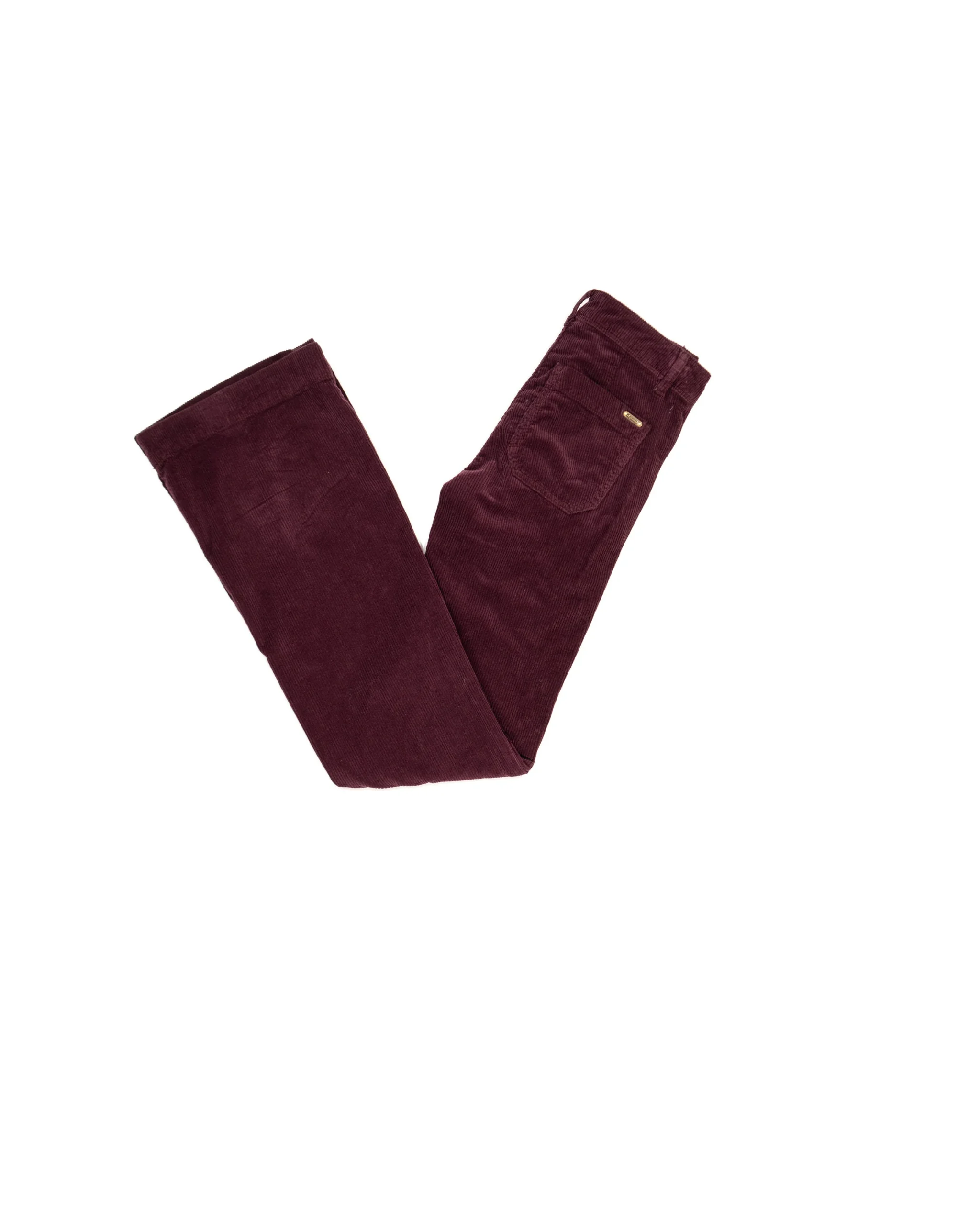 ACQUAVERDE - PANTALON VELOURS CHARLOTTE AUBERGINE – Image 3