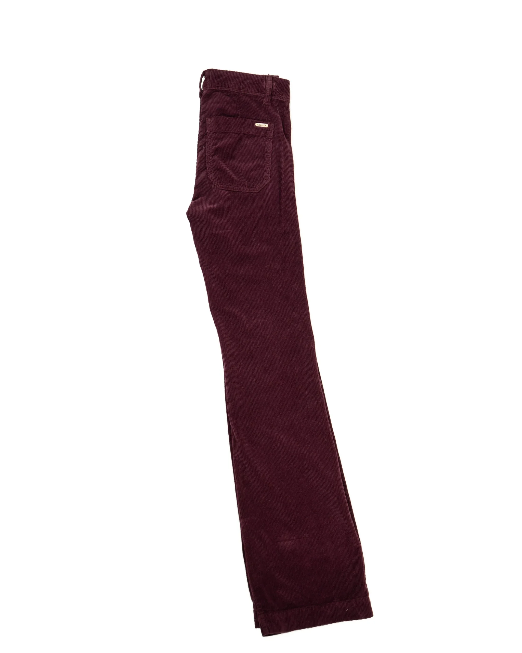 ACQUAVERDE - PANTALON VELOURS CHARLOTTE AUBERGINE – Image 4