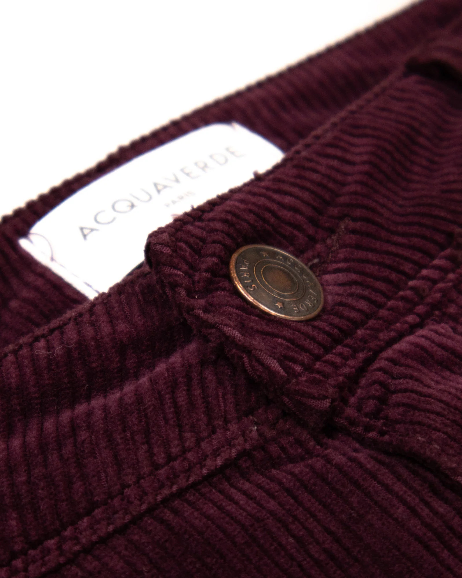 ACQUAVERDE - PANTALON VELOURS CHARLOTTE AUBERGINE – Image 5