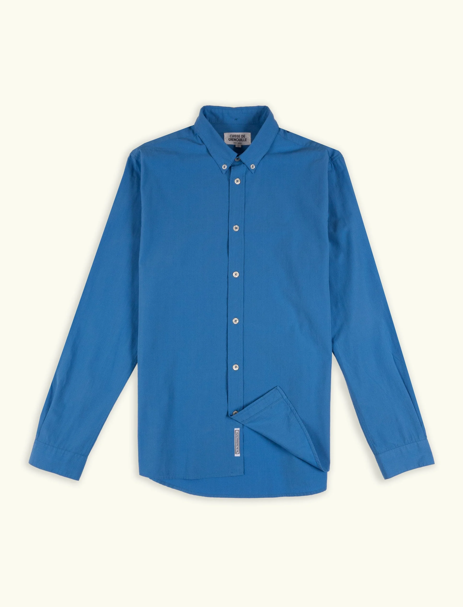 CUISSE DE GRENOUILLE - Chemise en Popeline Marine