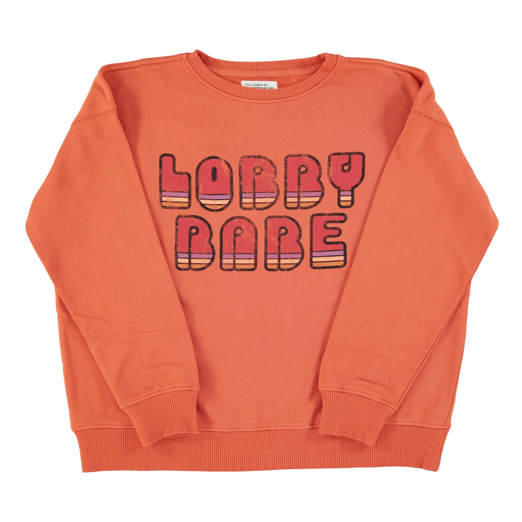 SISTERS DEPARTMENT - Sweatshirt Terracotta Lobby Babe – Image 3