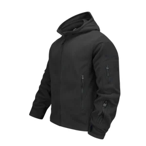 Aadit | Veste zippée coupe-vent à capuche avec multiples poches pour homme