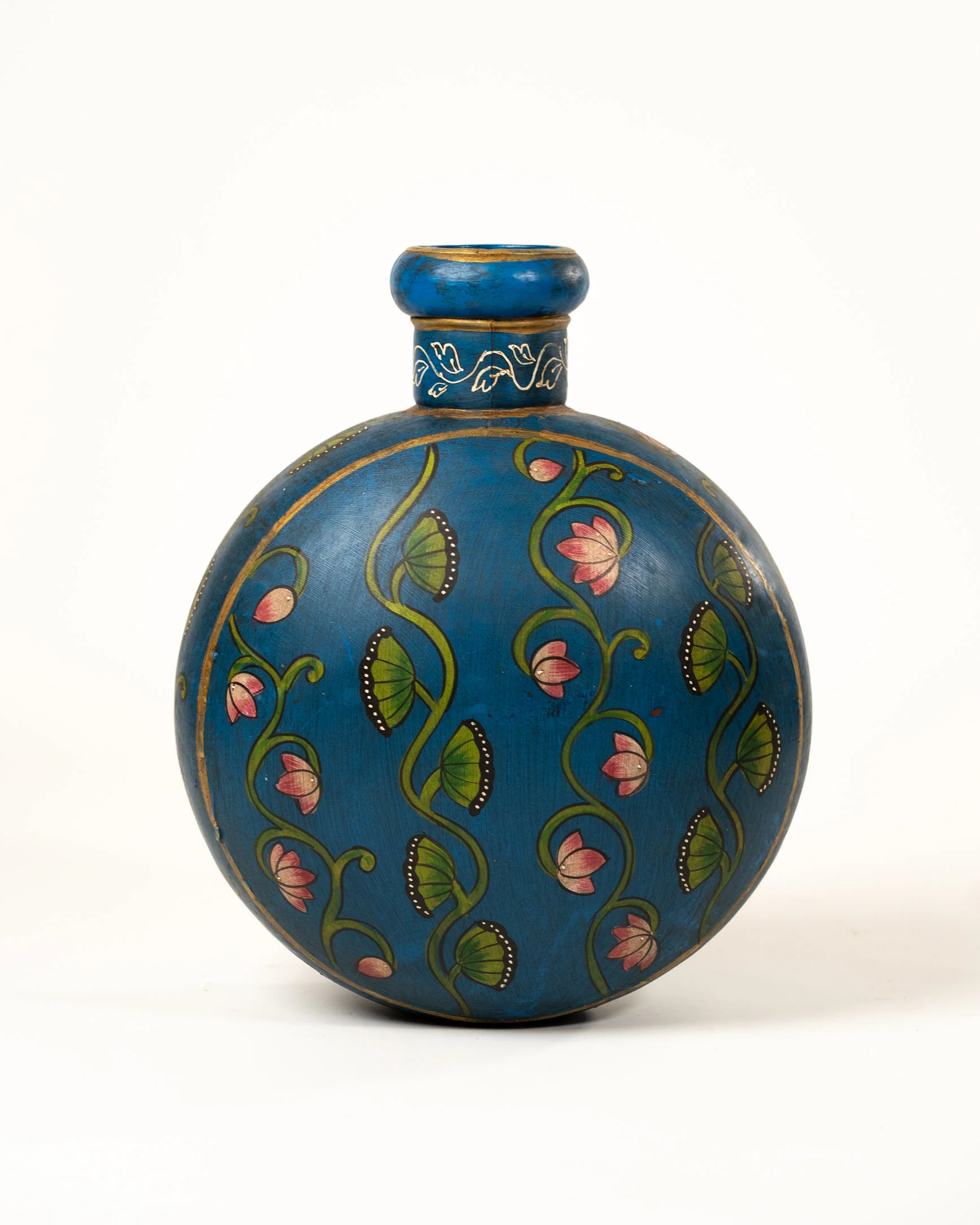 L'ÎLE BLEUE - POT EN METAL PEINT MAINS 5 – Image 4