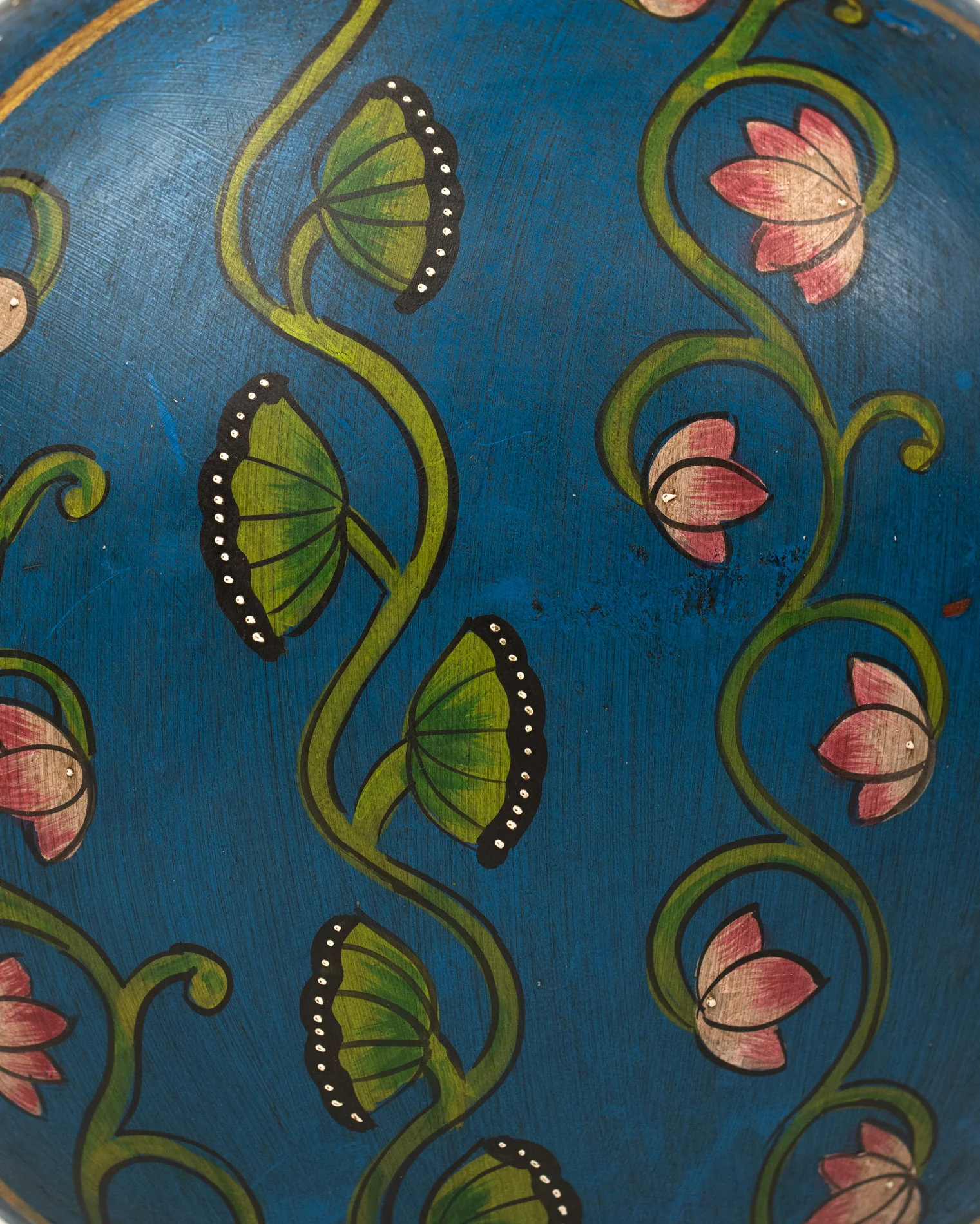 L'ÎLE BLEUE - POT EN METAL PEINT MAINS 5 – Image 5