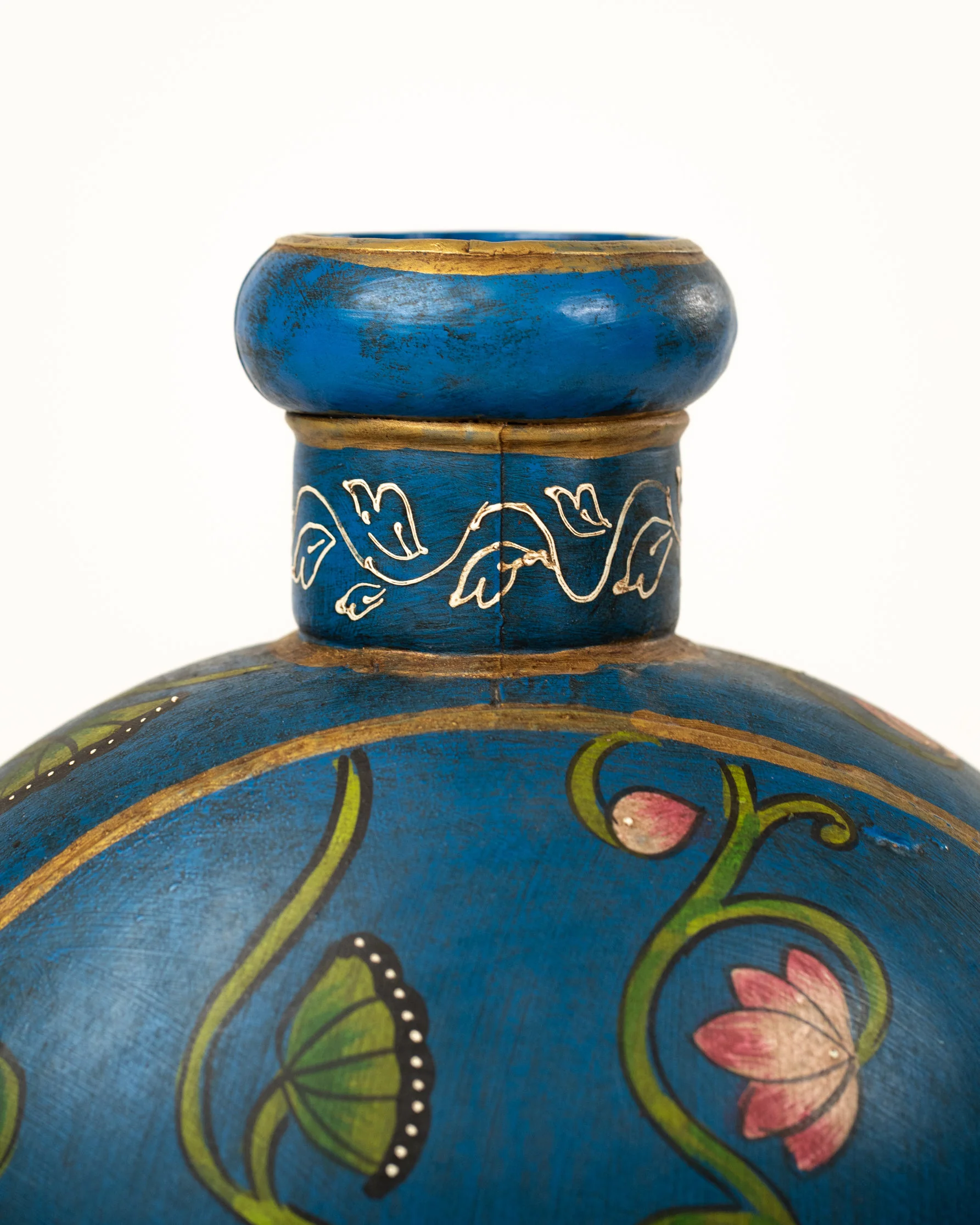 L'ÎLE BLEUE - POT EN METAL PEINT MAINS 5 – Image 6