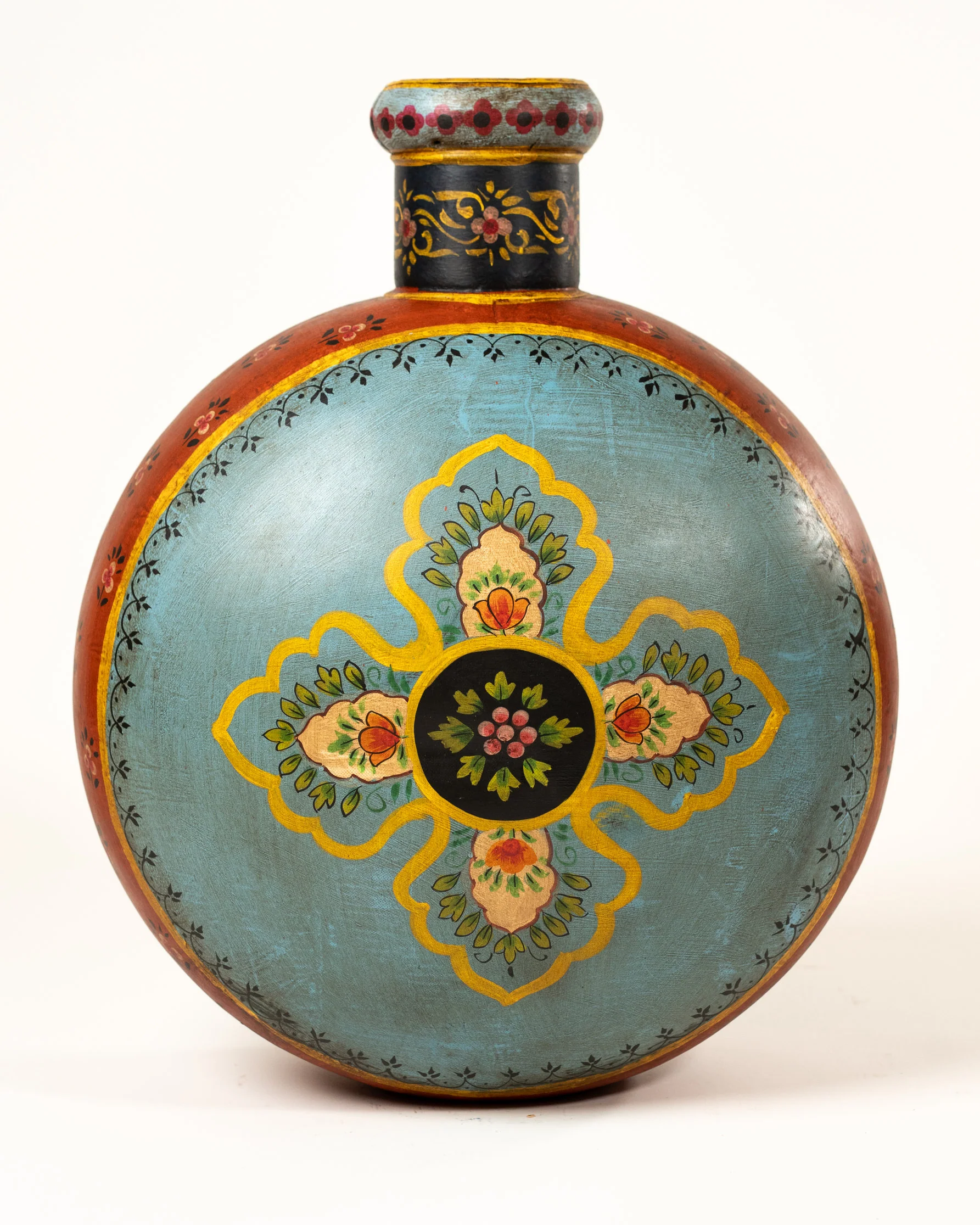 L'ÎLE BLEUE - POT PEINT À LA MAIN 1