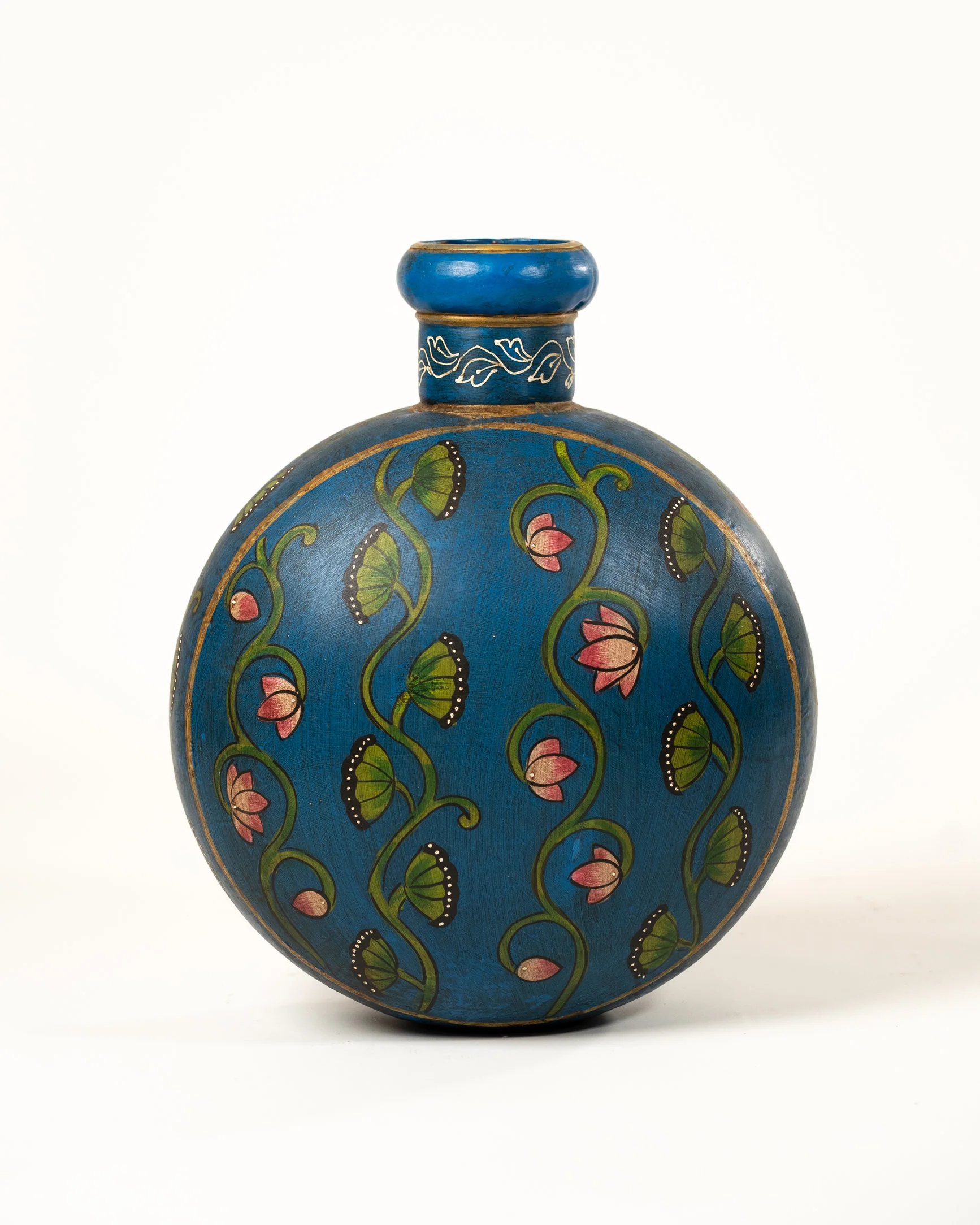 L'ÎLE BLEUE - POT EN METAL PEINT MAINS 5 – Image 2